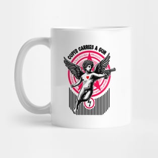Cupid carries a Gun Mug